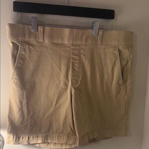 Gloria Vanderbilt Tan Chino Bermuda Shorts